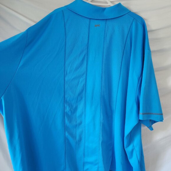 UFC Ultimate Fighting Championship Golf Shirt Blue 6X Grey Trim - Picture 6 of 11